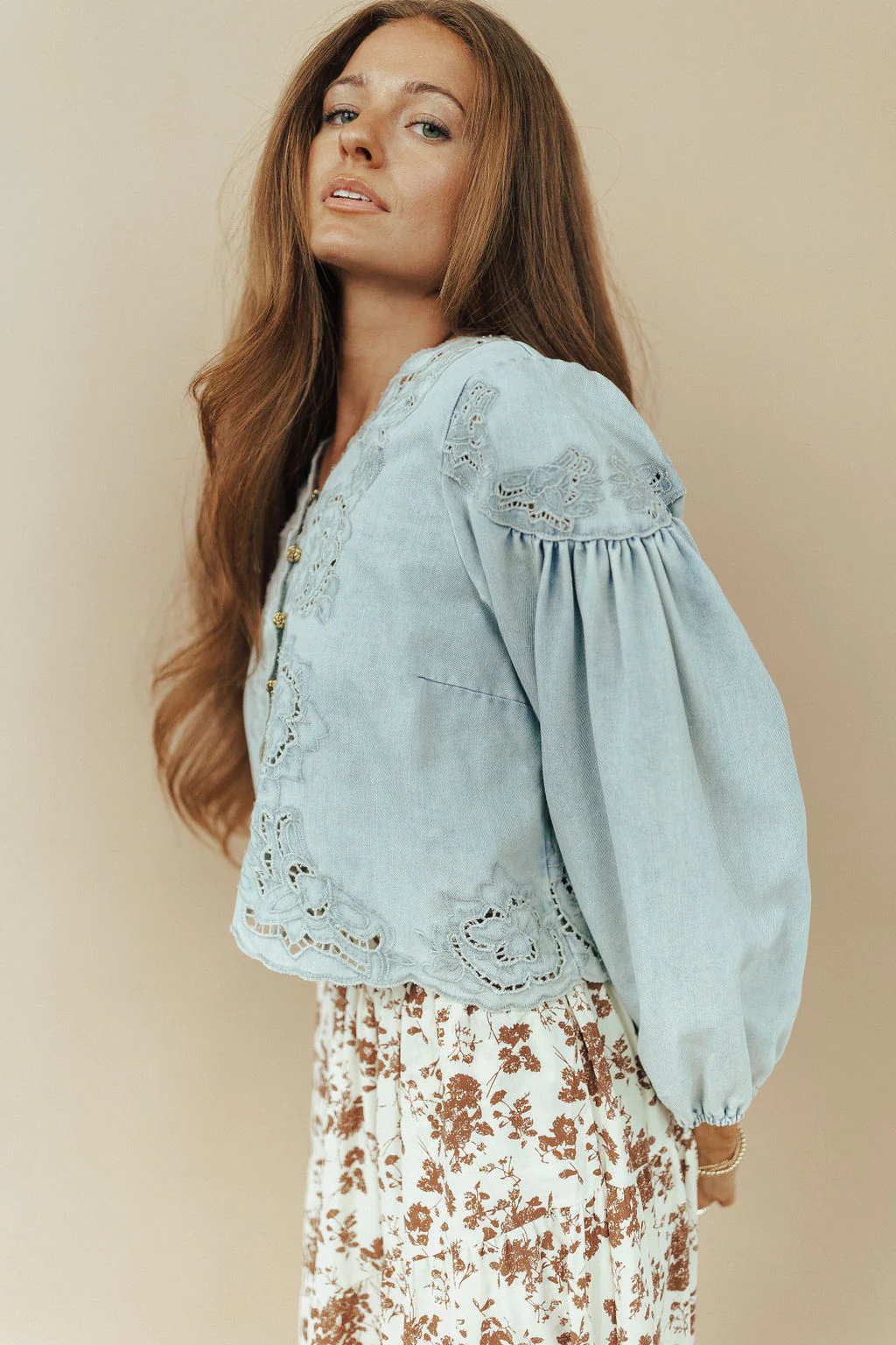 Petunia Chambray Blouse - Image 6