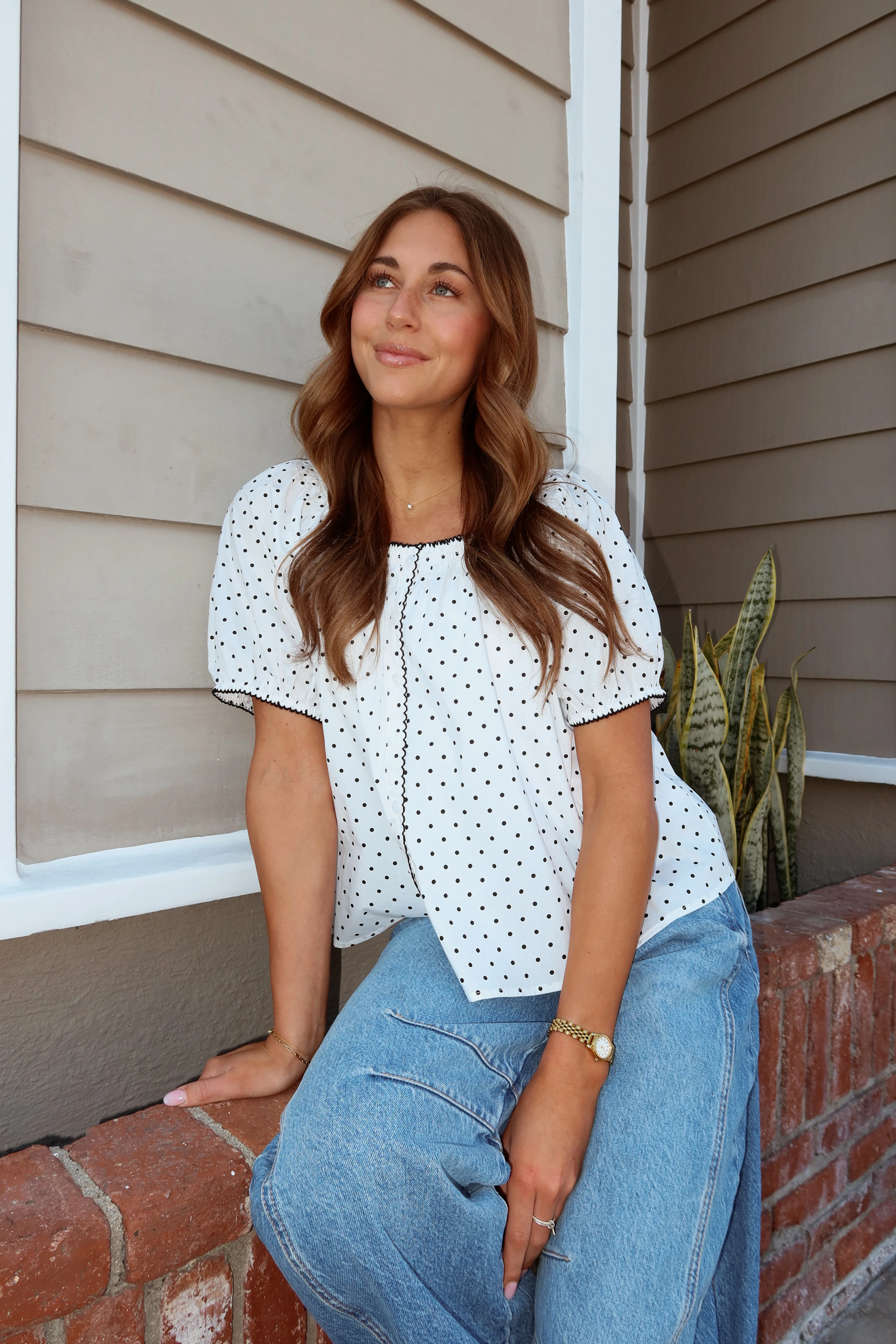 Polly Dot Blouse - Image 2