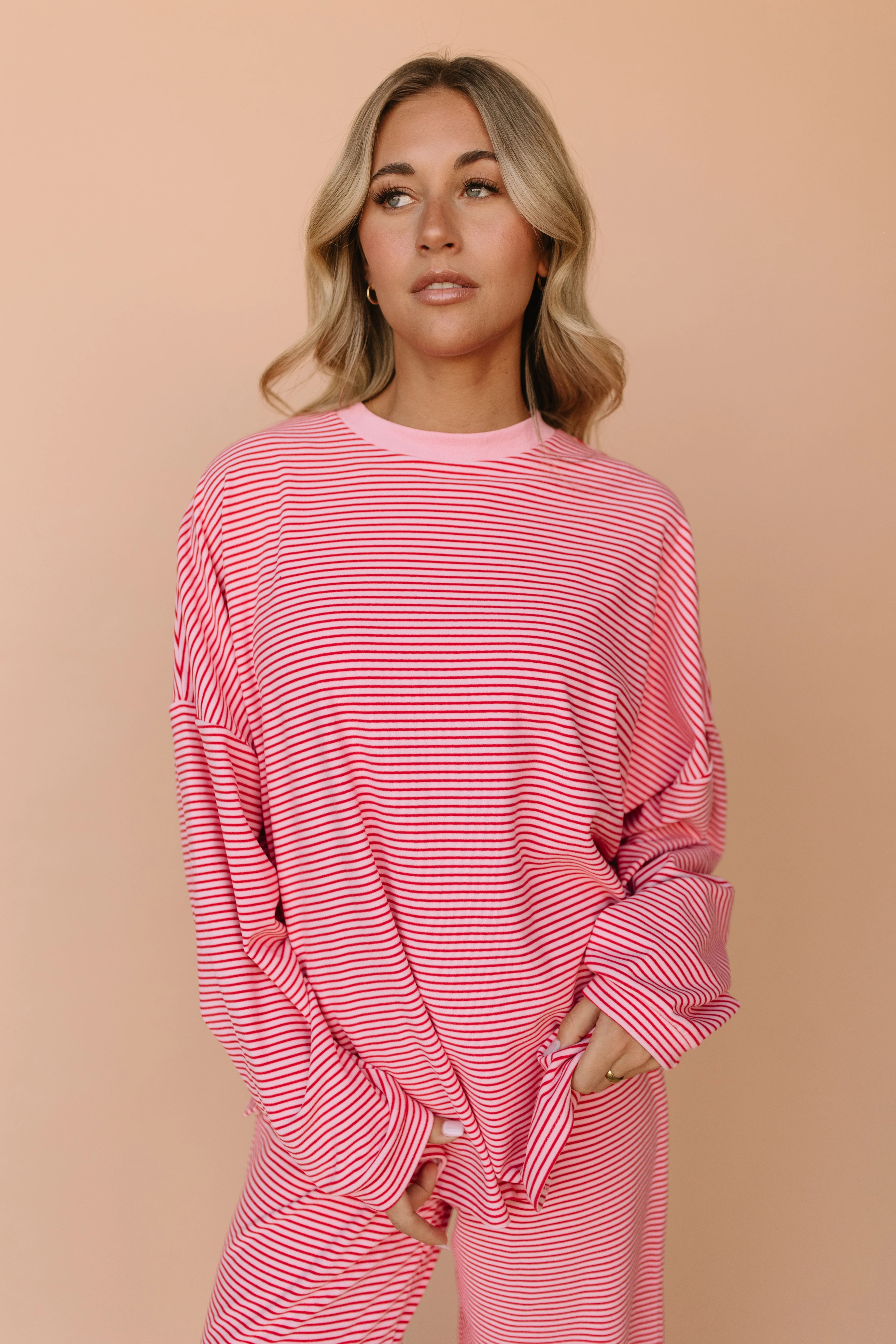 Porter Fleece Stripe Top - Image 9