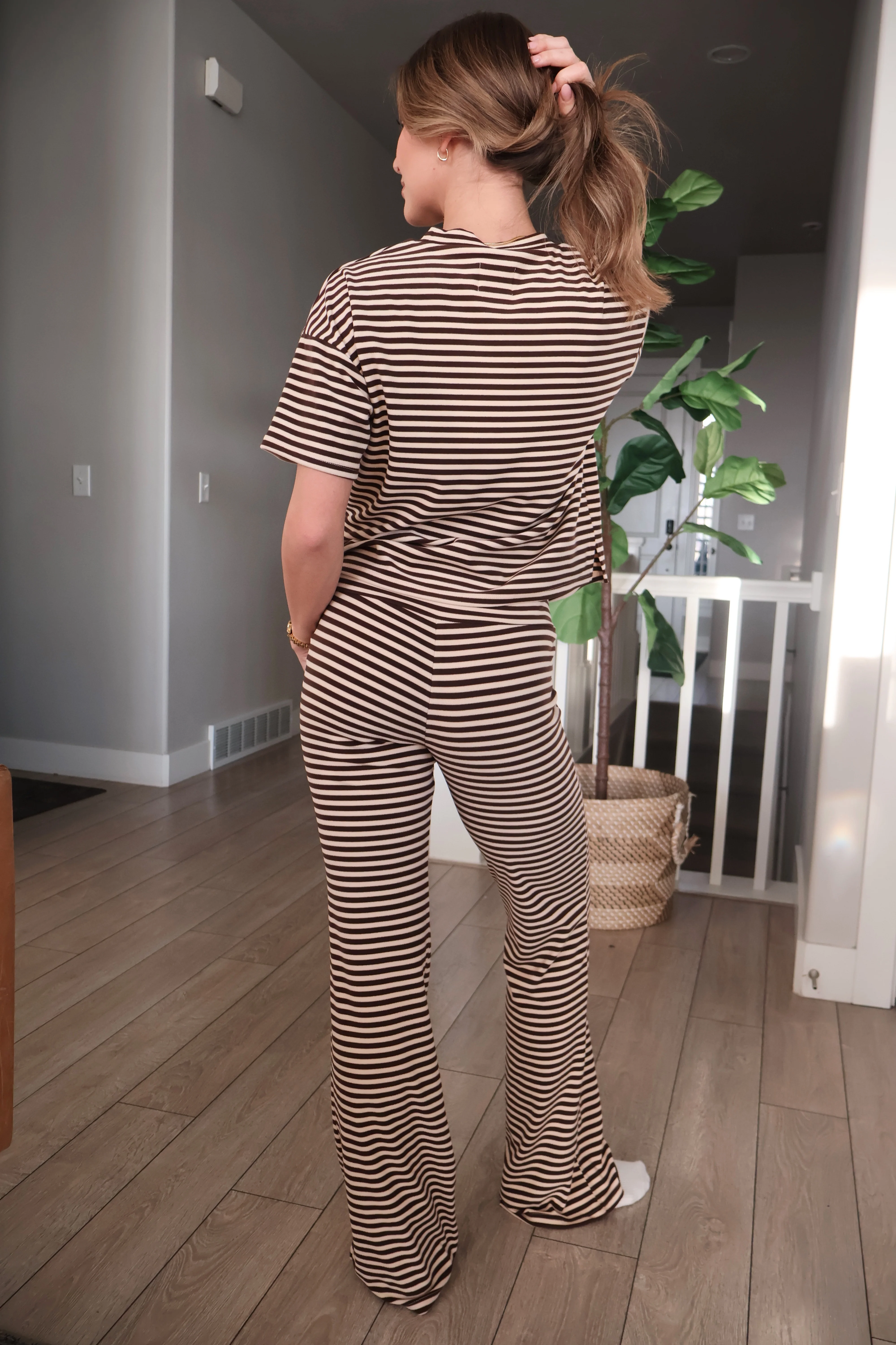 Porter Fleece Stripe Yoga Pants - Image 6