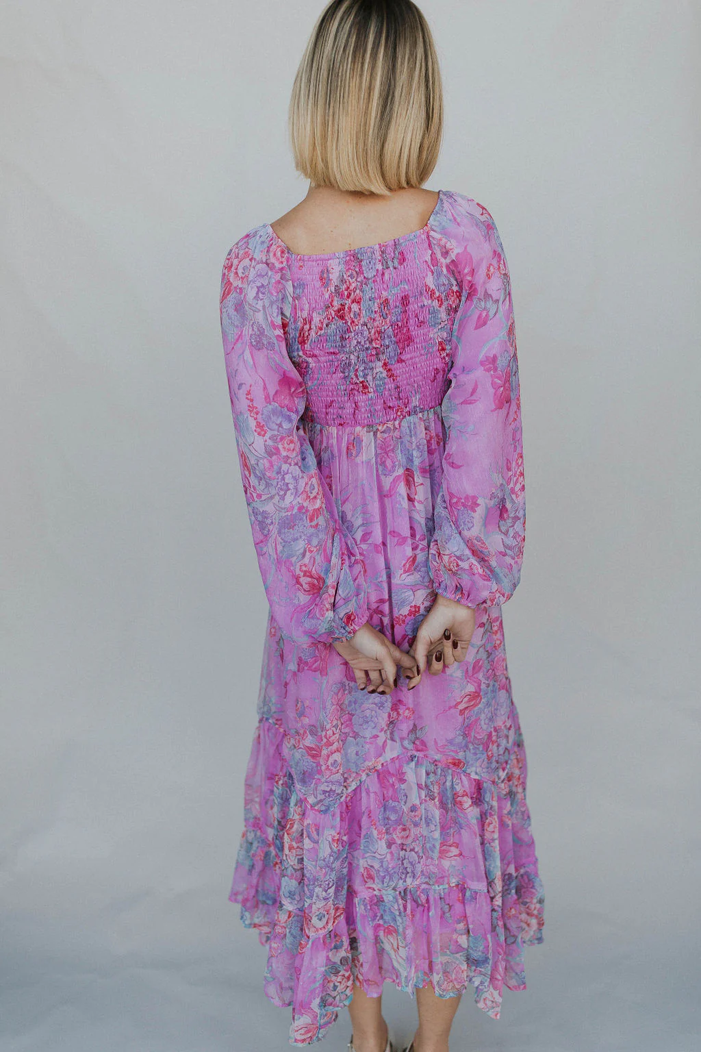 Purple Rain Floral Midi - Image 3