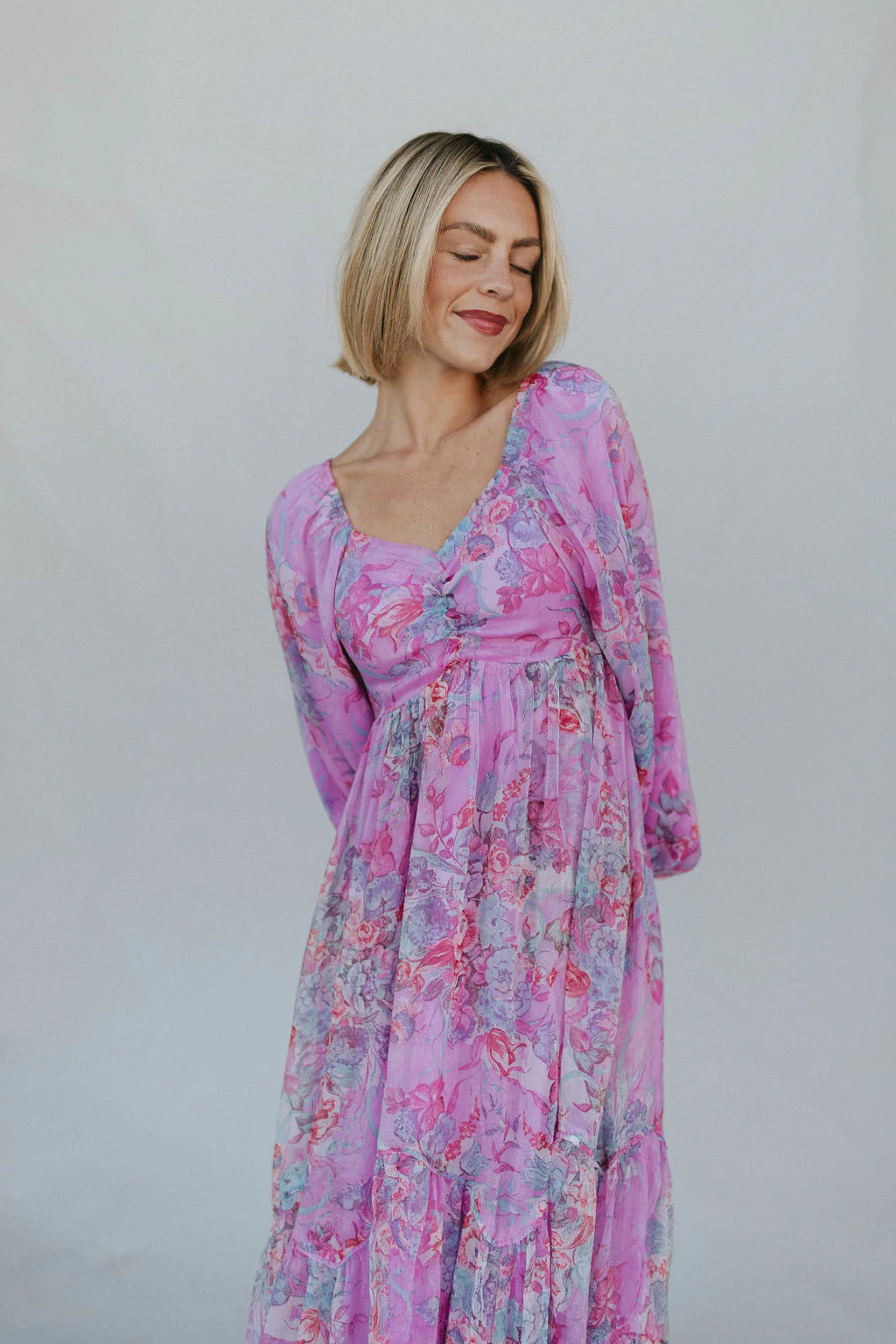 Purple Rain Floral Midi - Image 5