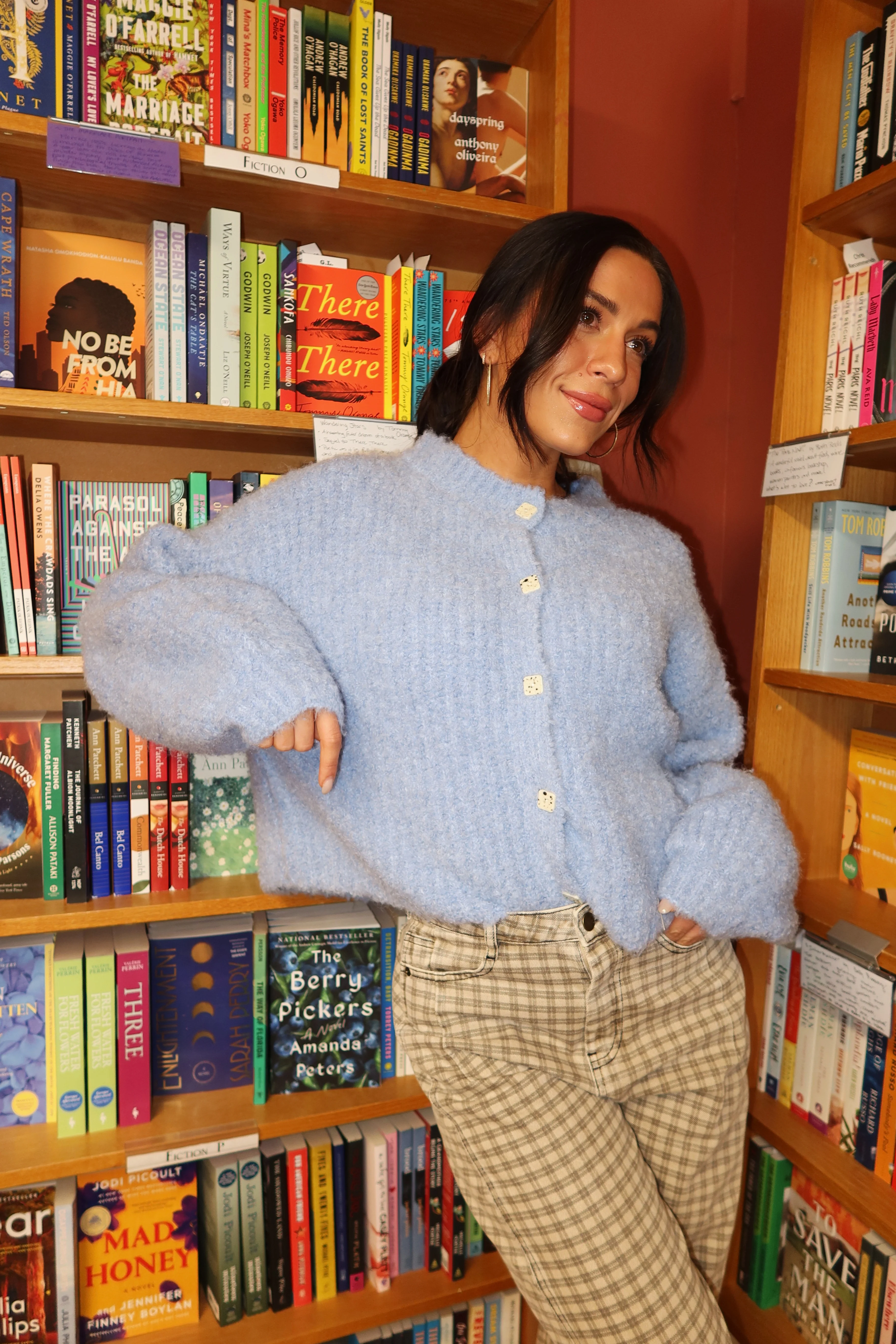 Rachel Cardigan in Blue - Image 6