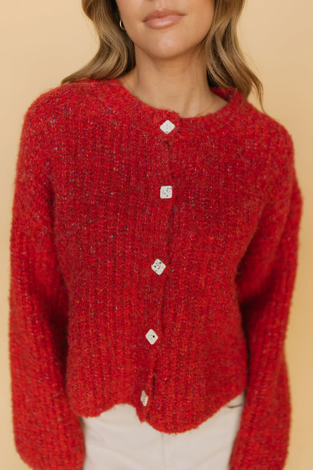 Rachel Cardigan in Red - Image 5