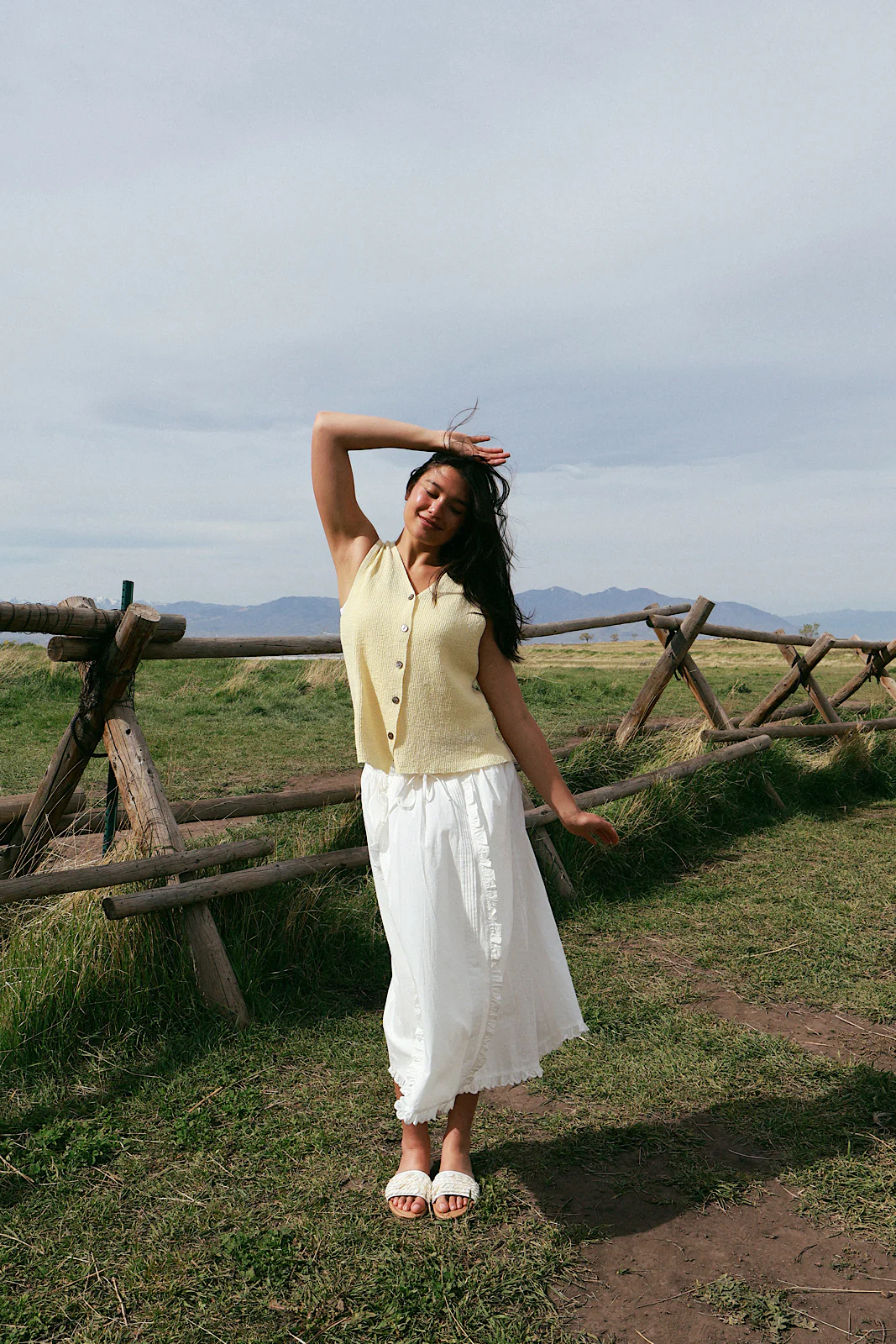 Rae Knit Tank in Butter Yellow - Image 9