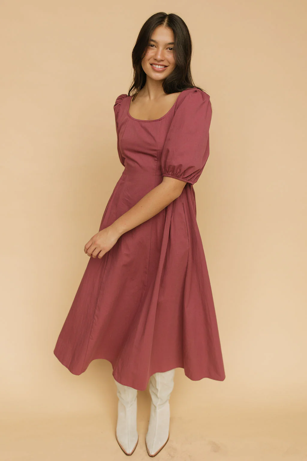 Rosalind Midi in Wine - Image 2