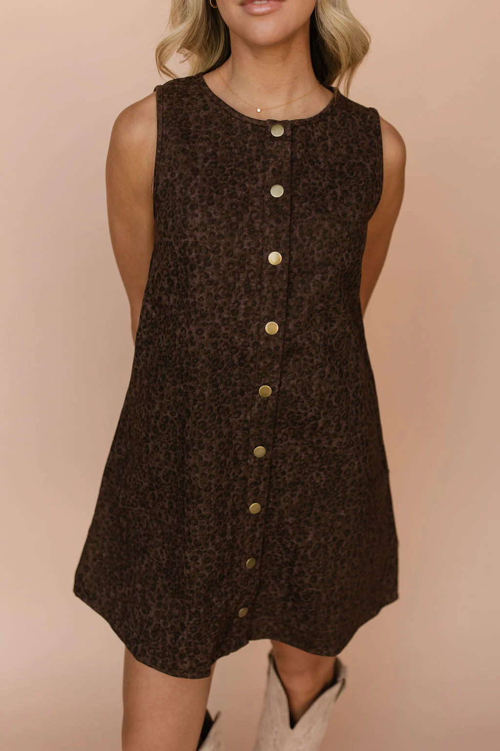 Roxana Denim Shift Dress - Image 6