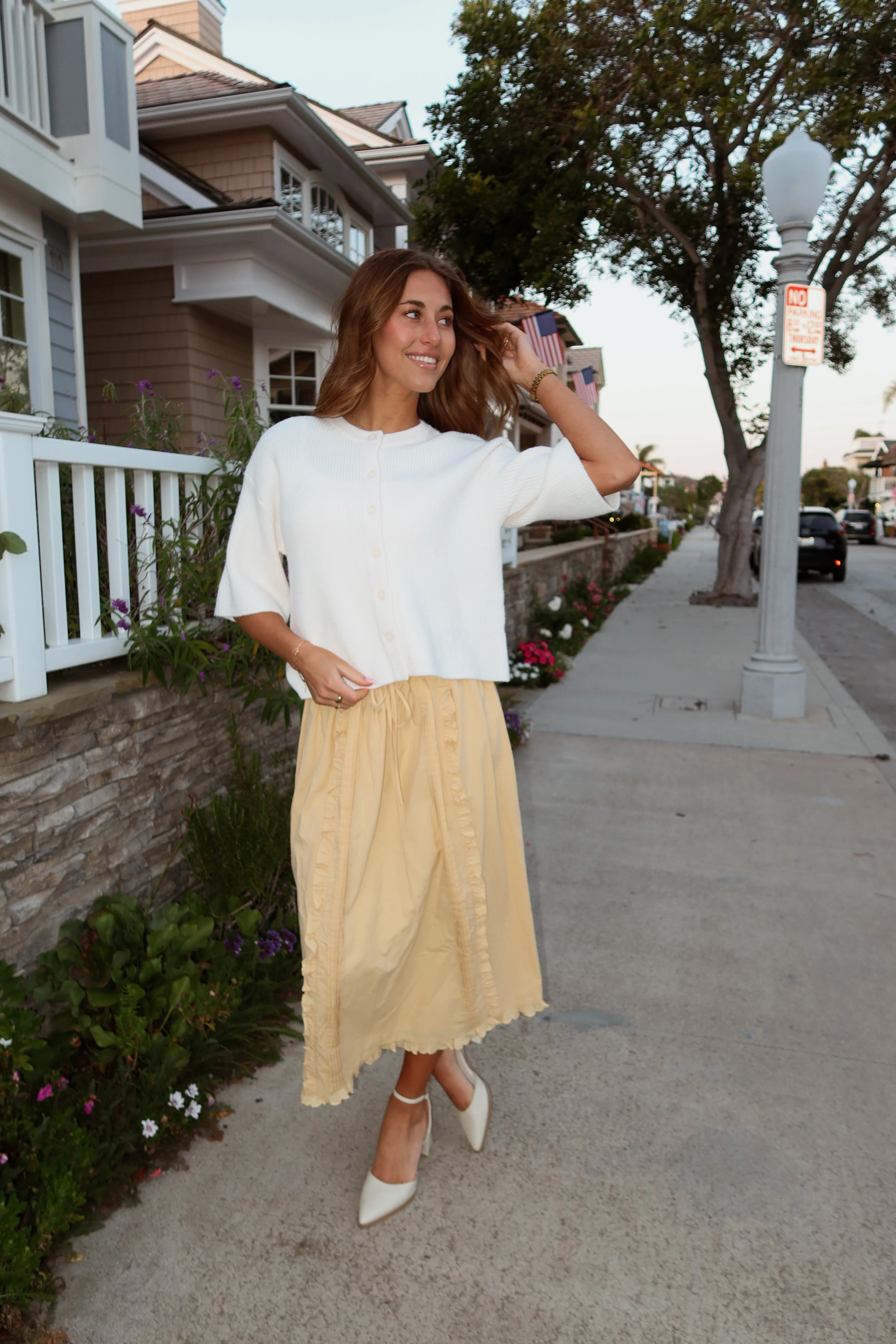 Sadie Cardigan in Ivory - Image 3