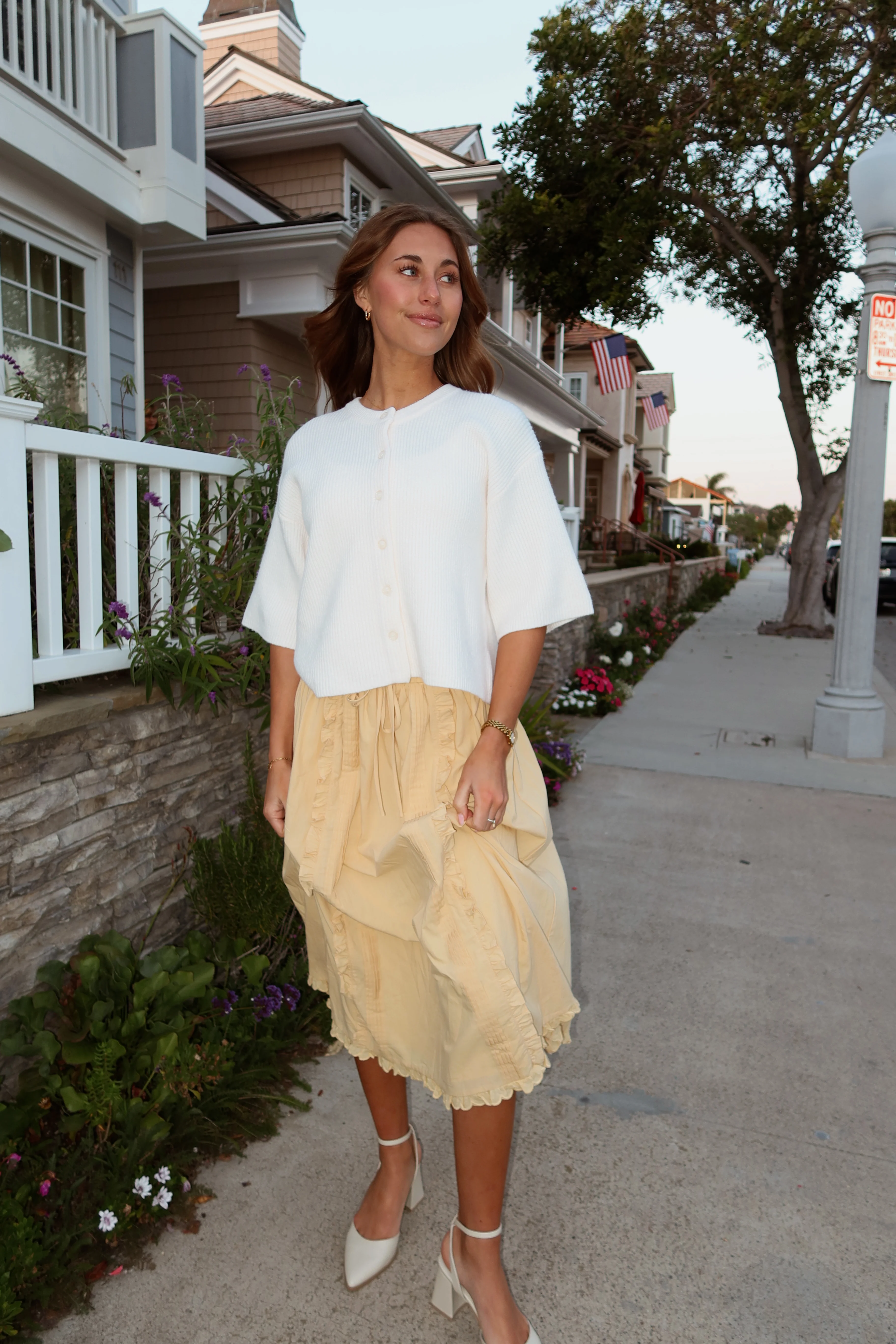 Sadie Cardigan in Ivory - Image 4