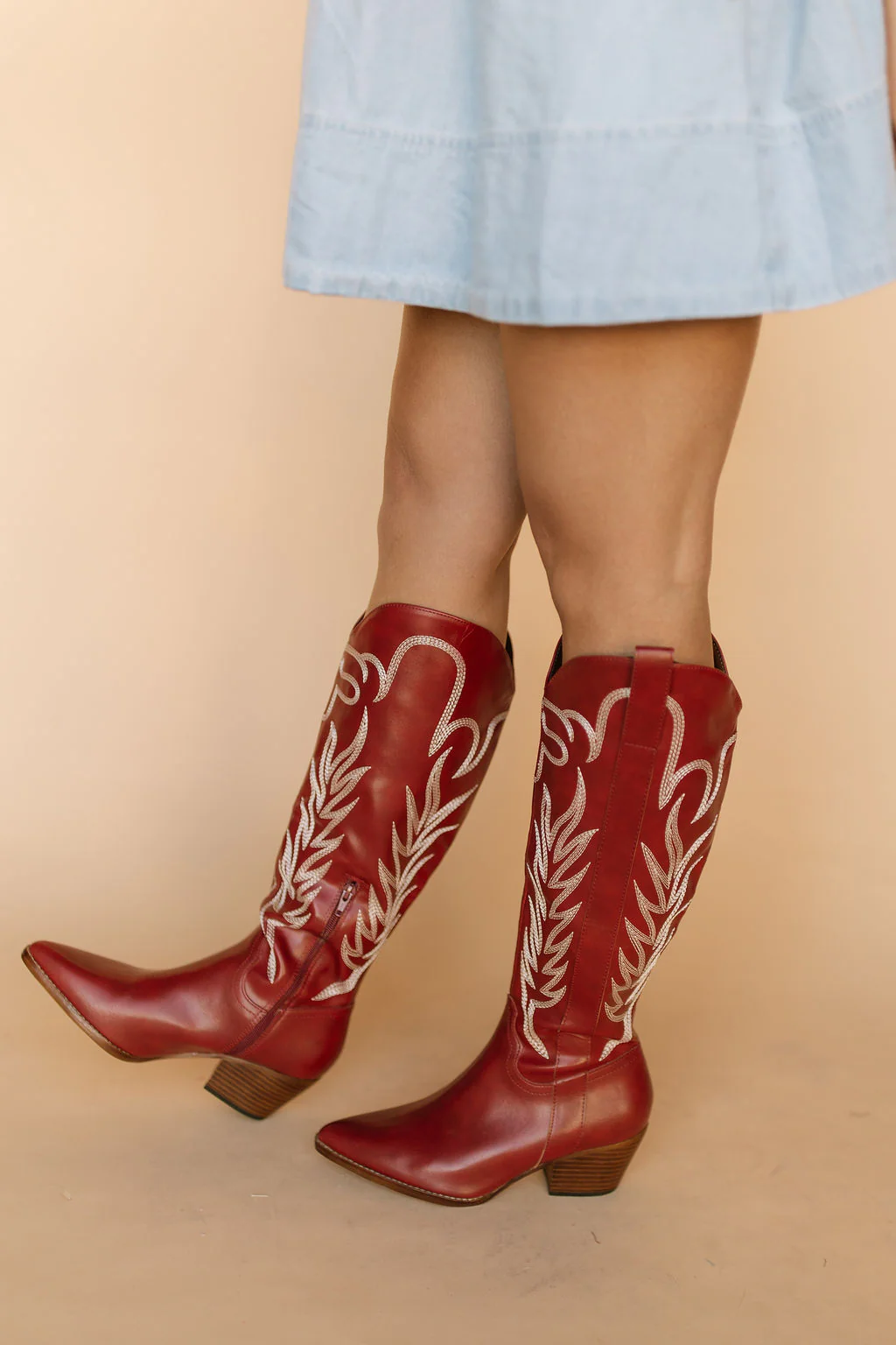 Samara Boots in Red - Image 4