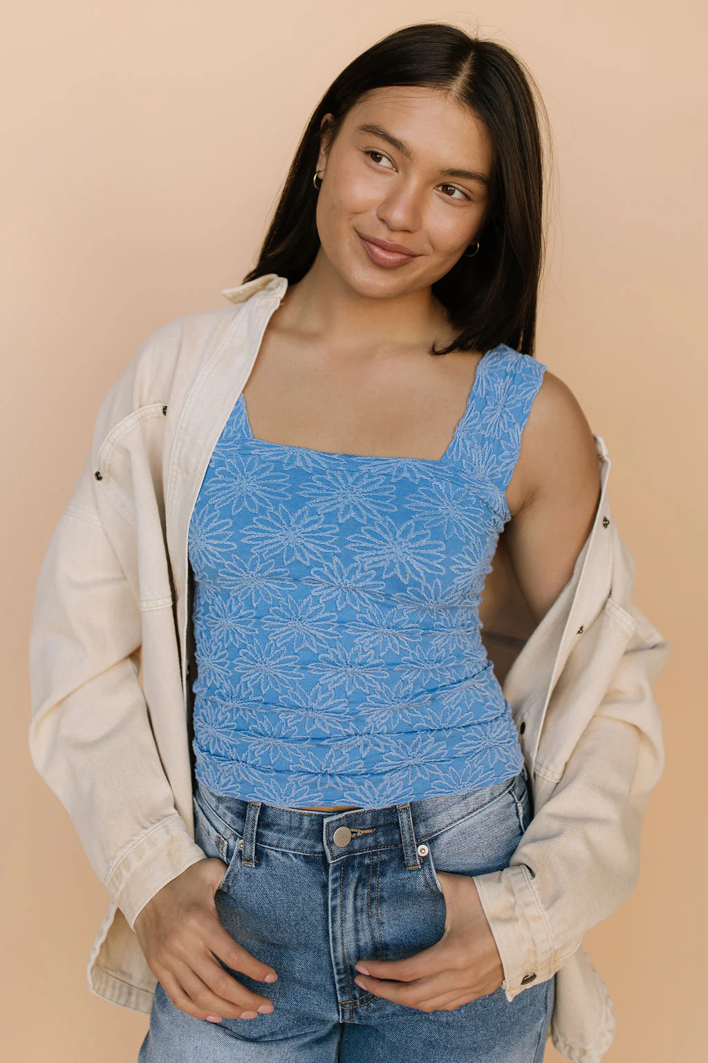 So Soft Seamless Tank in Cobalt - Image 4