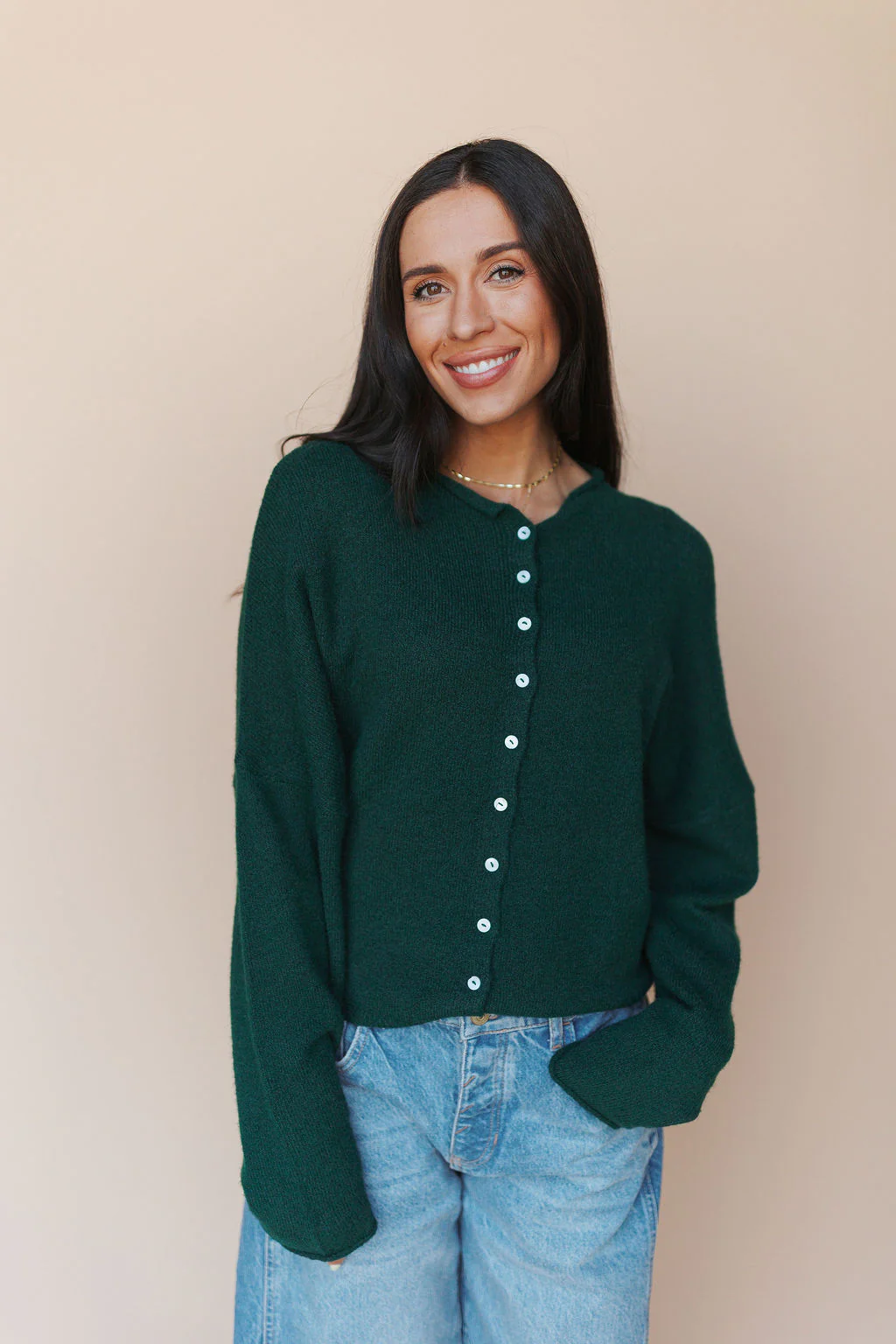 Piper Cardigan in Solid - Image 12