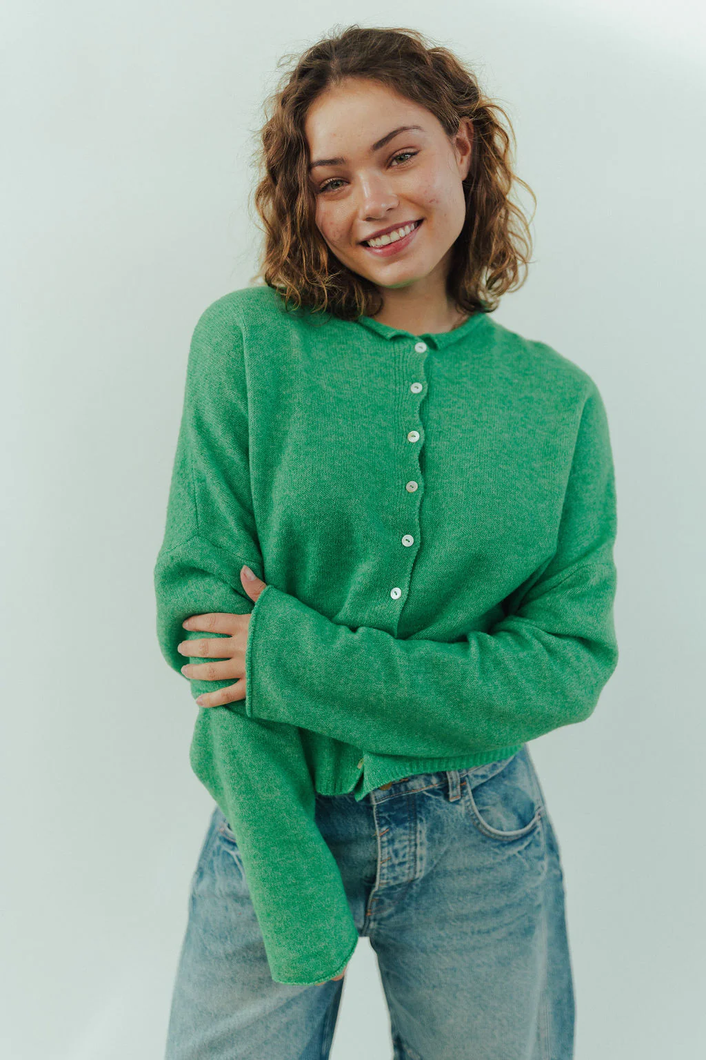 Piper Cardigan in Solid - Image 16