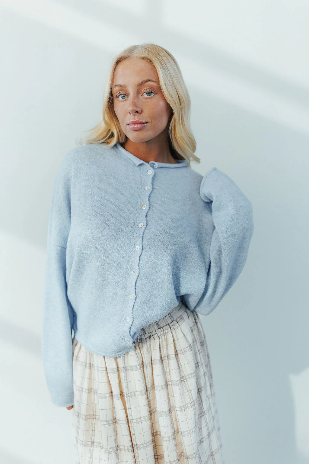 Piper Cardigan in Solid - Image 17