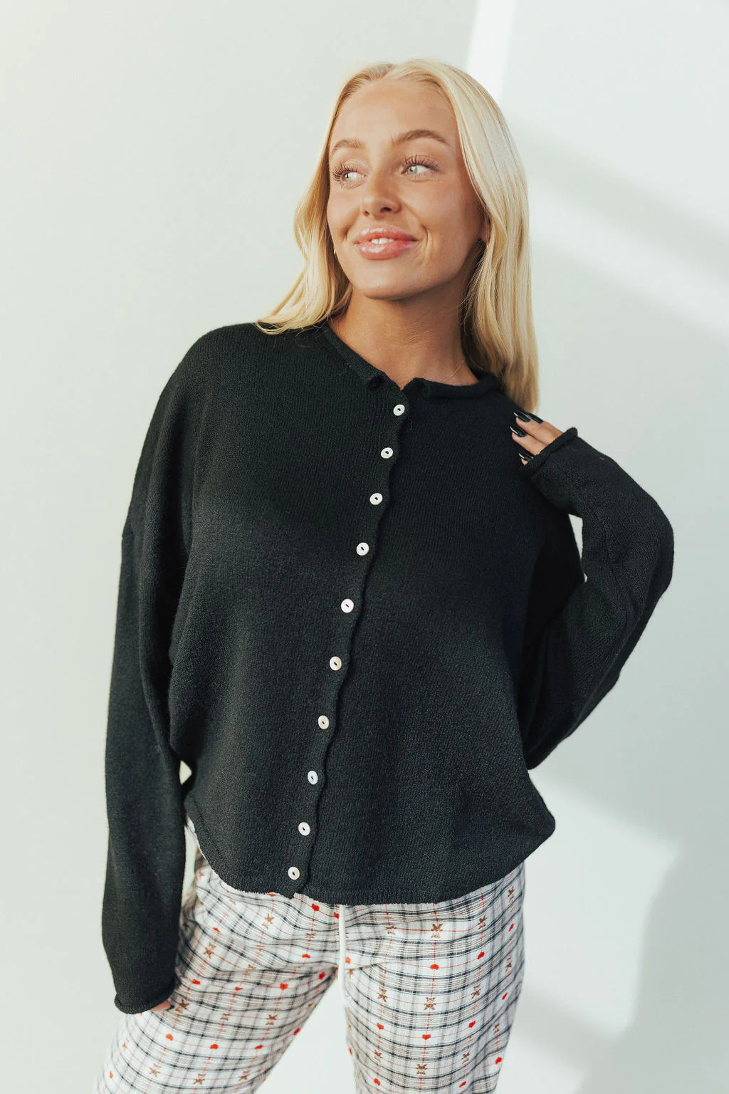 Piper Cardigan in Solid - Image 19