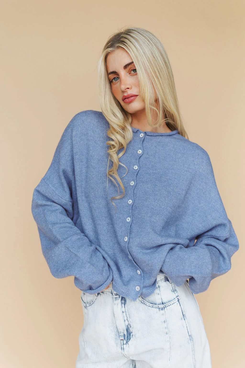 Piper Cardigan in Solid - Image 24