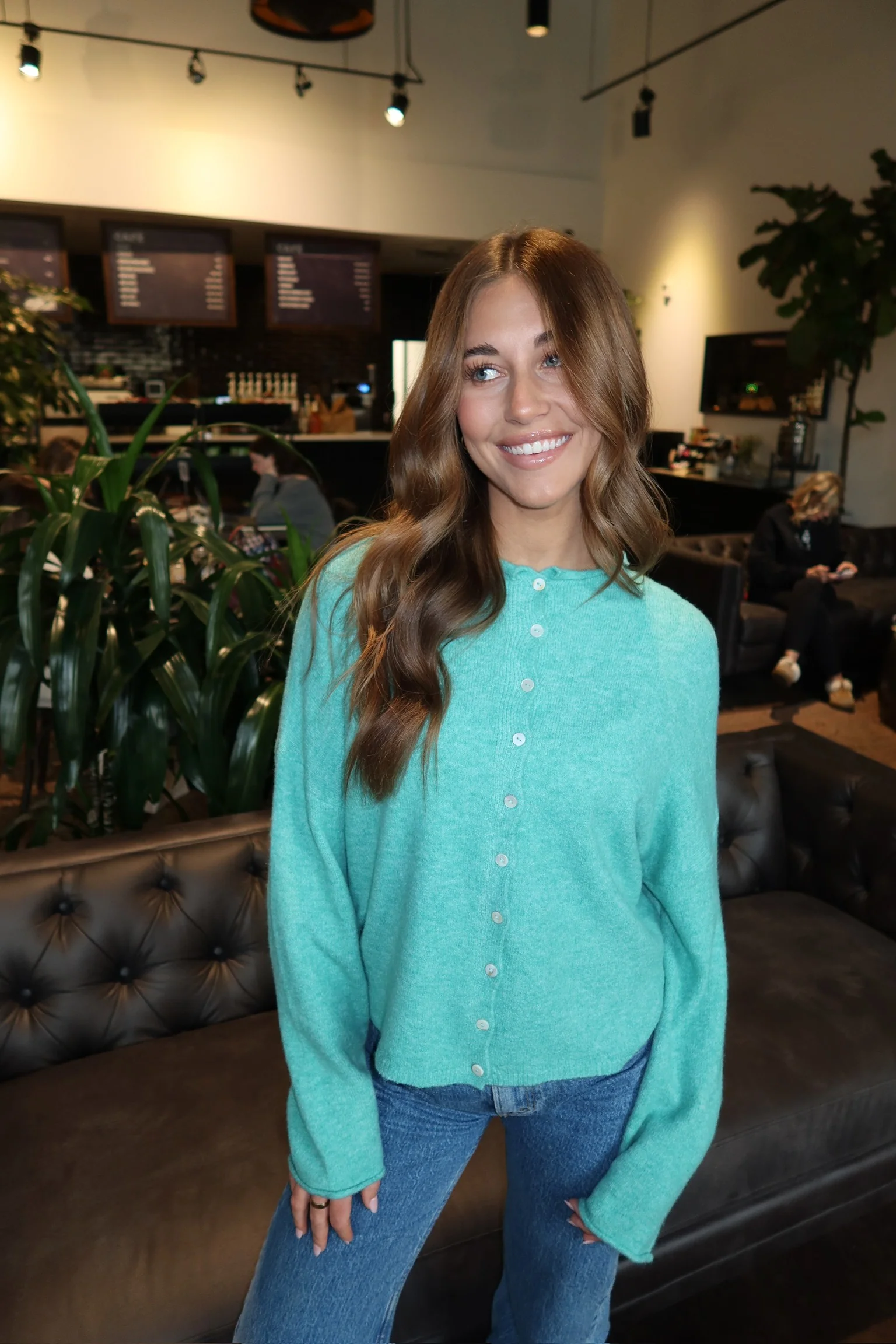 Piper Cardigan in Solid - Image 3
