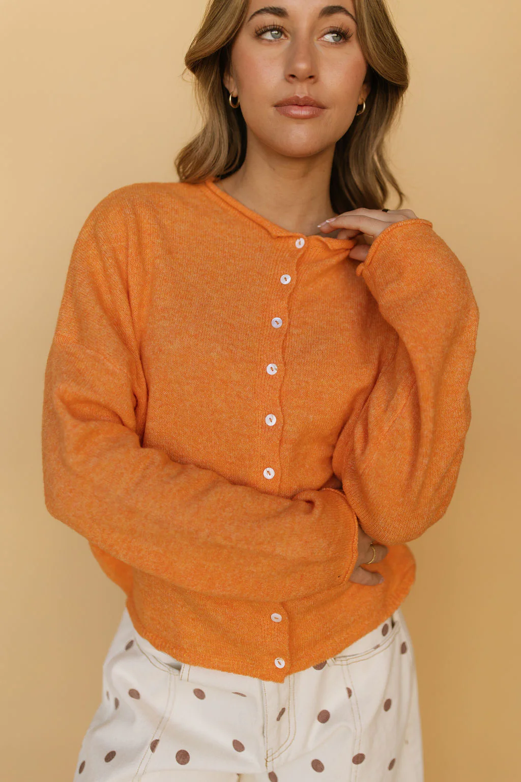 Piper Cardigan in Solid - Image 7