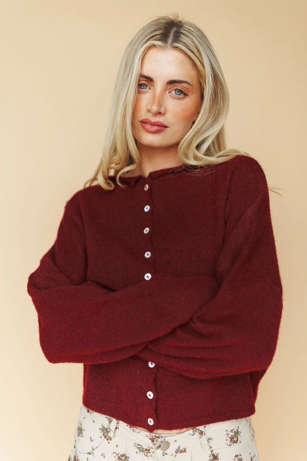 Piper Cardigan in Solid - Image 9