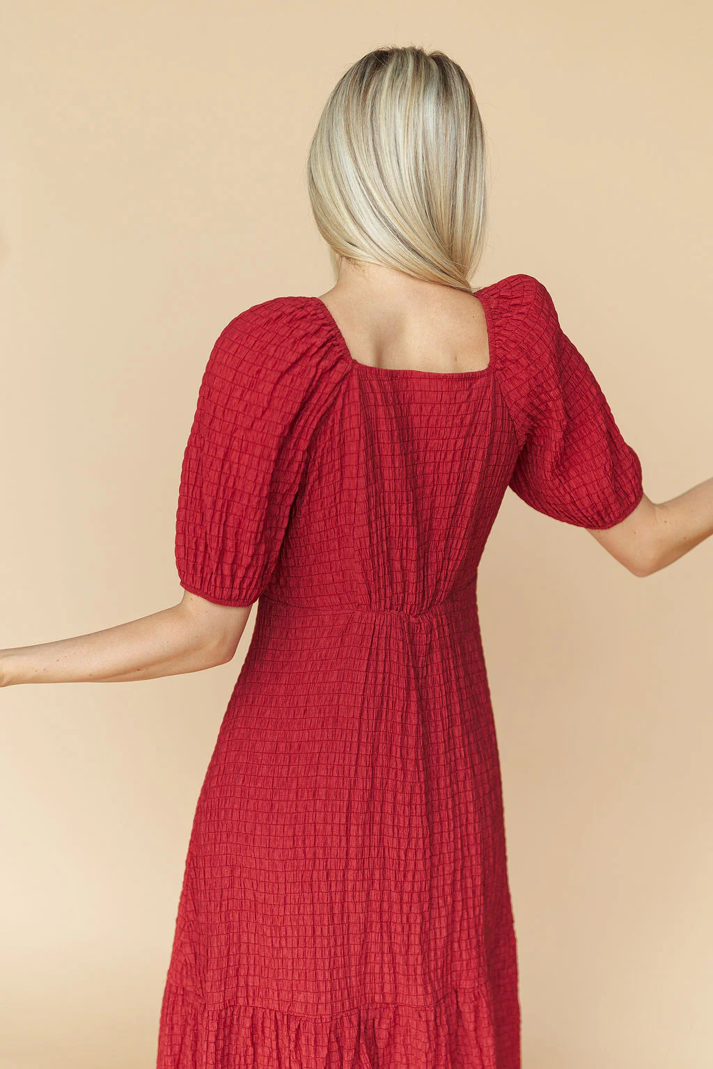 Sophia Midi in Scarlet Red - Image 5
