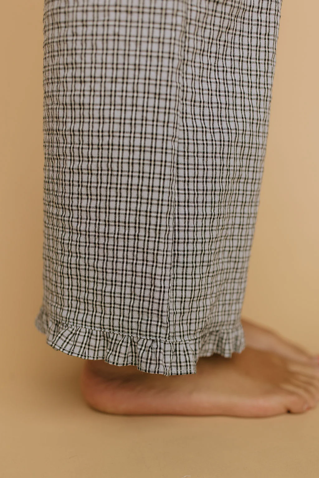 Sophie Plaid Ruffle Pants in Blue - Image 5