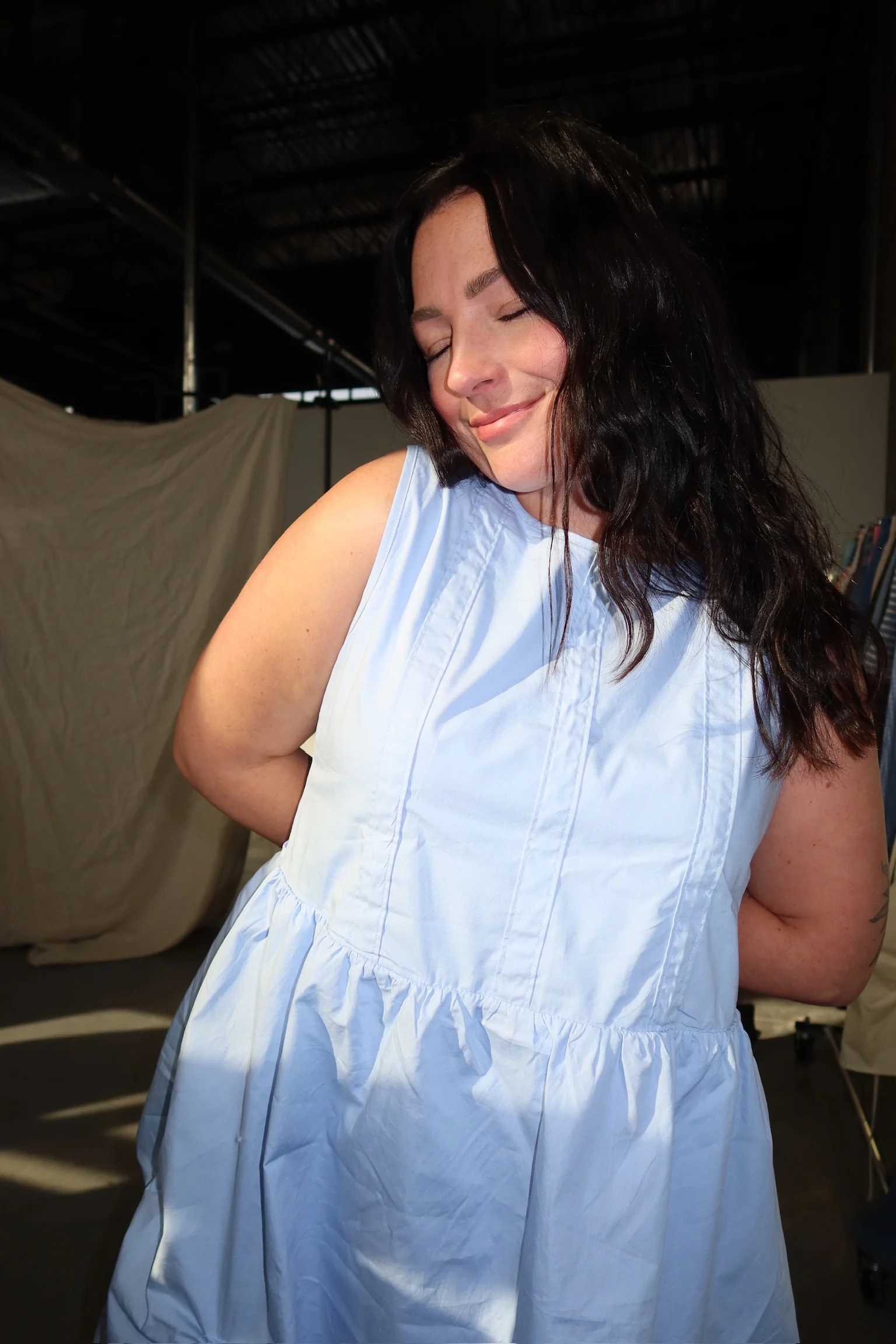 Sun Gazer Dress in Blue - Image 3
