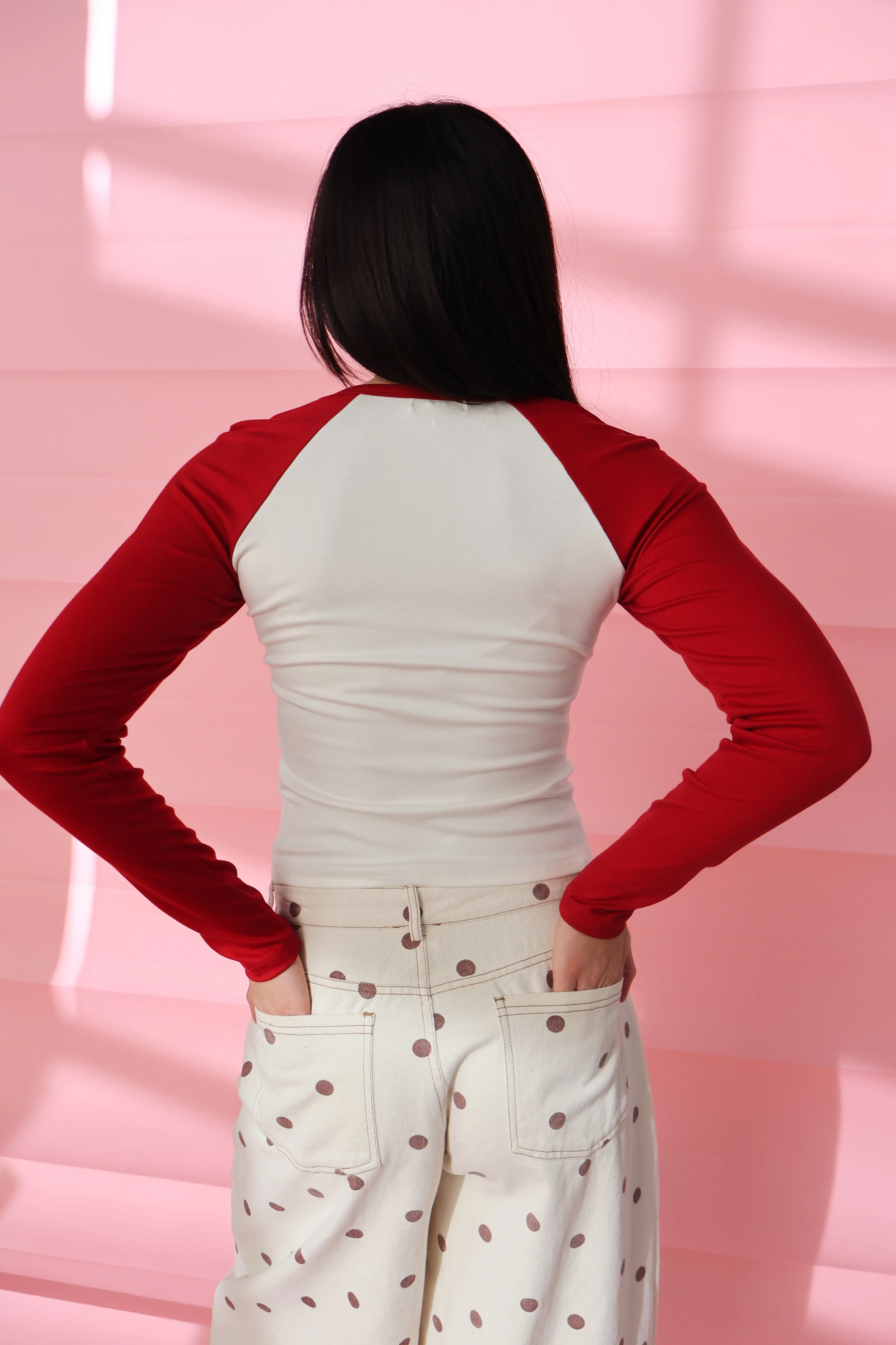 FINAL SALE - Teddy Embroidered Raglan Tee - Image 5
