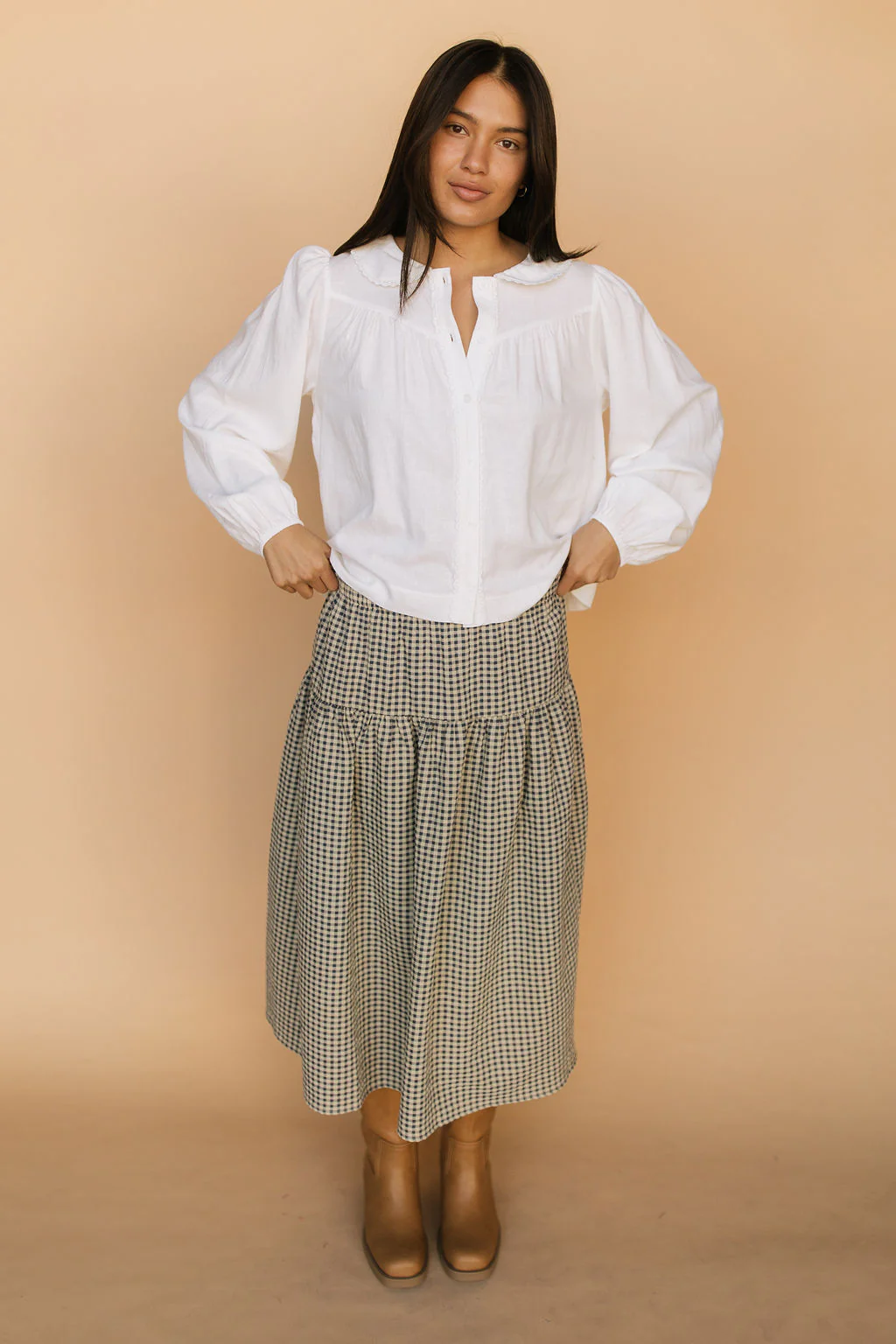 Tinsley Gingham Skirt - Image 3