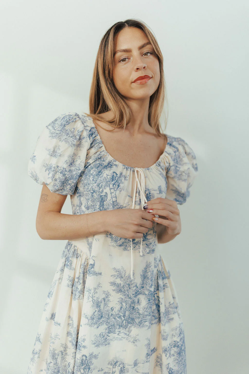 Un Deux Toile Dress - Image 5