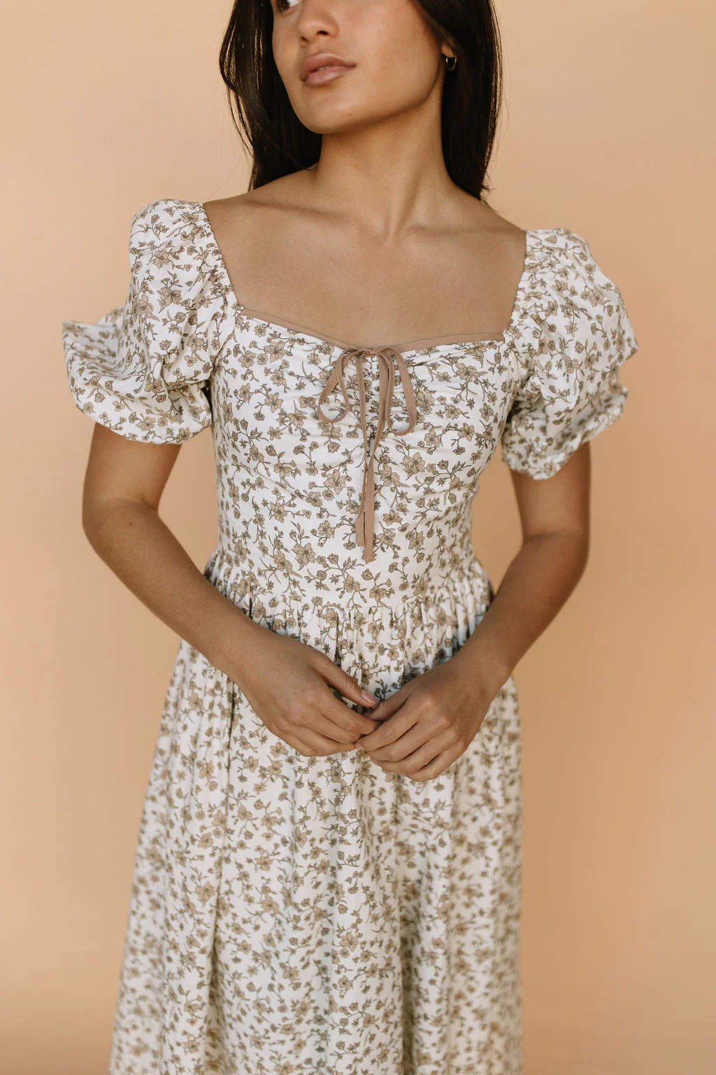 Venice Floral Midi in Cream - Image 2