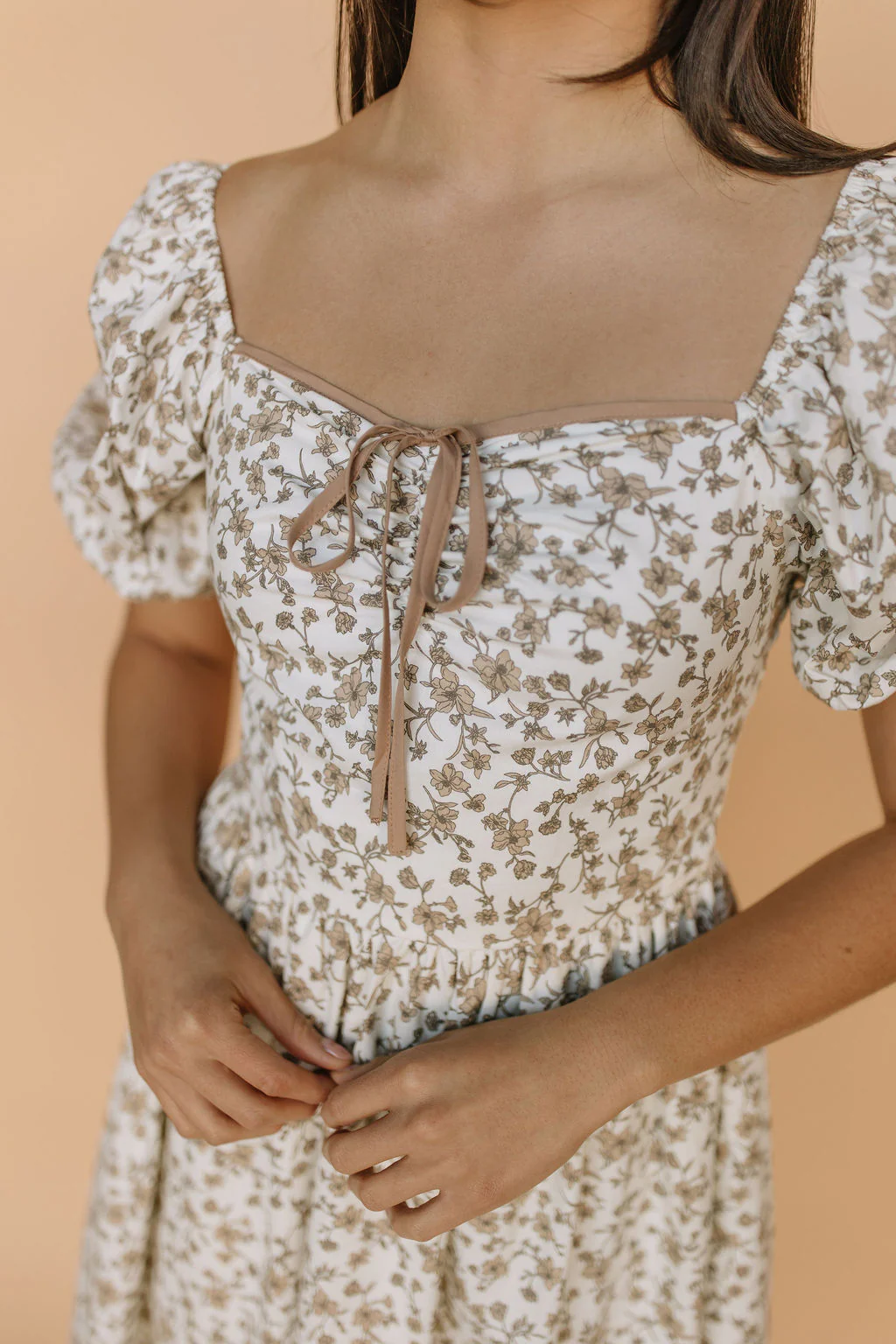Venice Floral Midi in Cream - Image 6