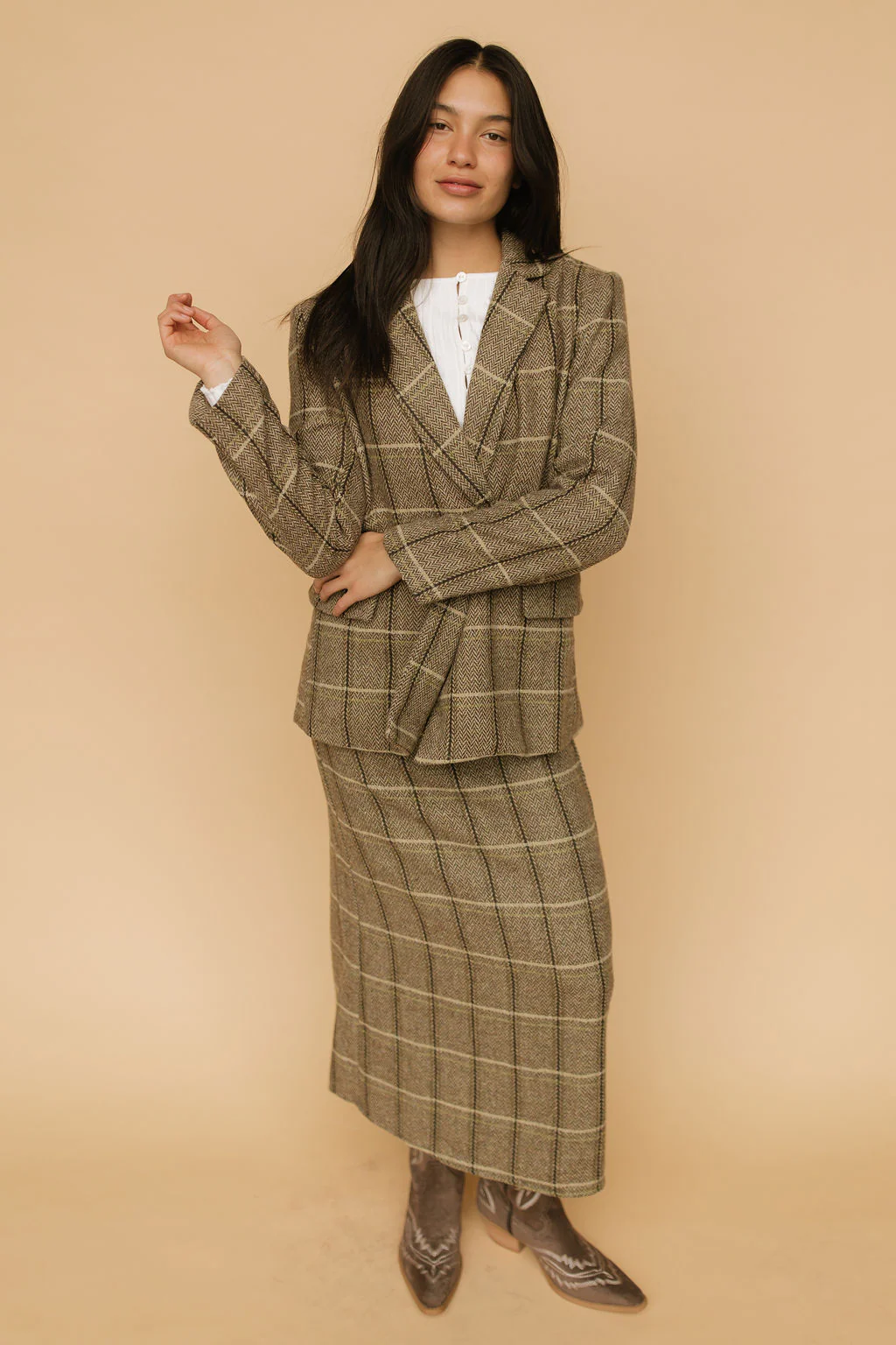 FINAL SALE - Winnie Wool Plaid Blazer - Image 2